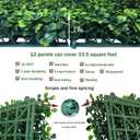ODTORY Artificial Grass Wall Backdrop Panels,20X20 in 12P UV-Anti Greenery Boxwood Panels for Indoor Outdoor Green Wall Decor & Ivy Fence Covering Privacy