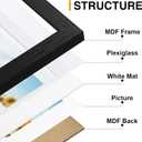 decorUhome 8x16 Picture Frames Collage Wall Decor, Display 3Pcs 5x7 Photos with Mat or 1Pcs 8x16 Unmatted, 3 5x7 Collage Picture Frames for Wall Mounting, Black