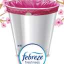 Glad Small Trash Bags 4 Gallon, Febreze Cherry Blossom Garbage Bags, Odor Resistant with Drawstring, 34 Count
