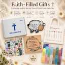 LKTEE Christian Gift Set for Women, Faith Gift Box with Tote Bag