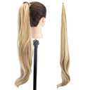 IMISSU Hair Extension Pony Tail Flexible Hair Ponytails Hairpieces (Piano Copper Mix Blonde)