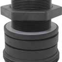 Bulkhead Replacement Kit Compatible with Pentair 154714 Triton II Pool and Spa Sand Filter Black