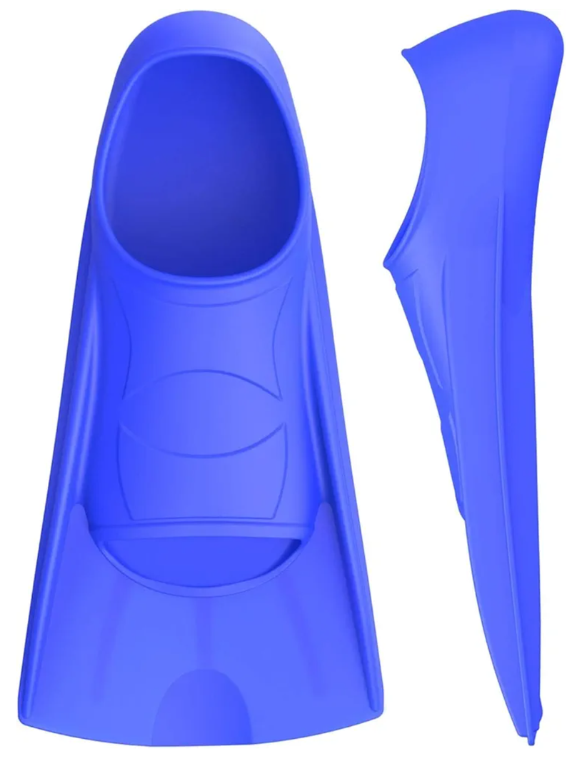 Gintenco Swim Fins, Kids Swim Training Fins for Lap Swimming, Travel Size Flippers with Mesh Bag, Silicone Swimming Fins for Kids Teens Adults Women Men