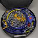 Auto Tightening Snow Chains Tire Chains For Cars Suv Pickup Trucks - Auto Tightening 1 Min Quick Fit AND Easy Installation, Reusable Universal Emergency Traction Snow Chains - Set of 2HKN160