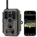 Meidase P200 WiFi (Non-Cellular) Trail Camera, 64MP Photo, 1296p Video, Bluetooth WiFi App Control, 0.1s Motion Detection, No Glow Night Vision 100ft, for Wildlife Animal Scouting or Backyard
