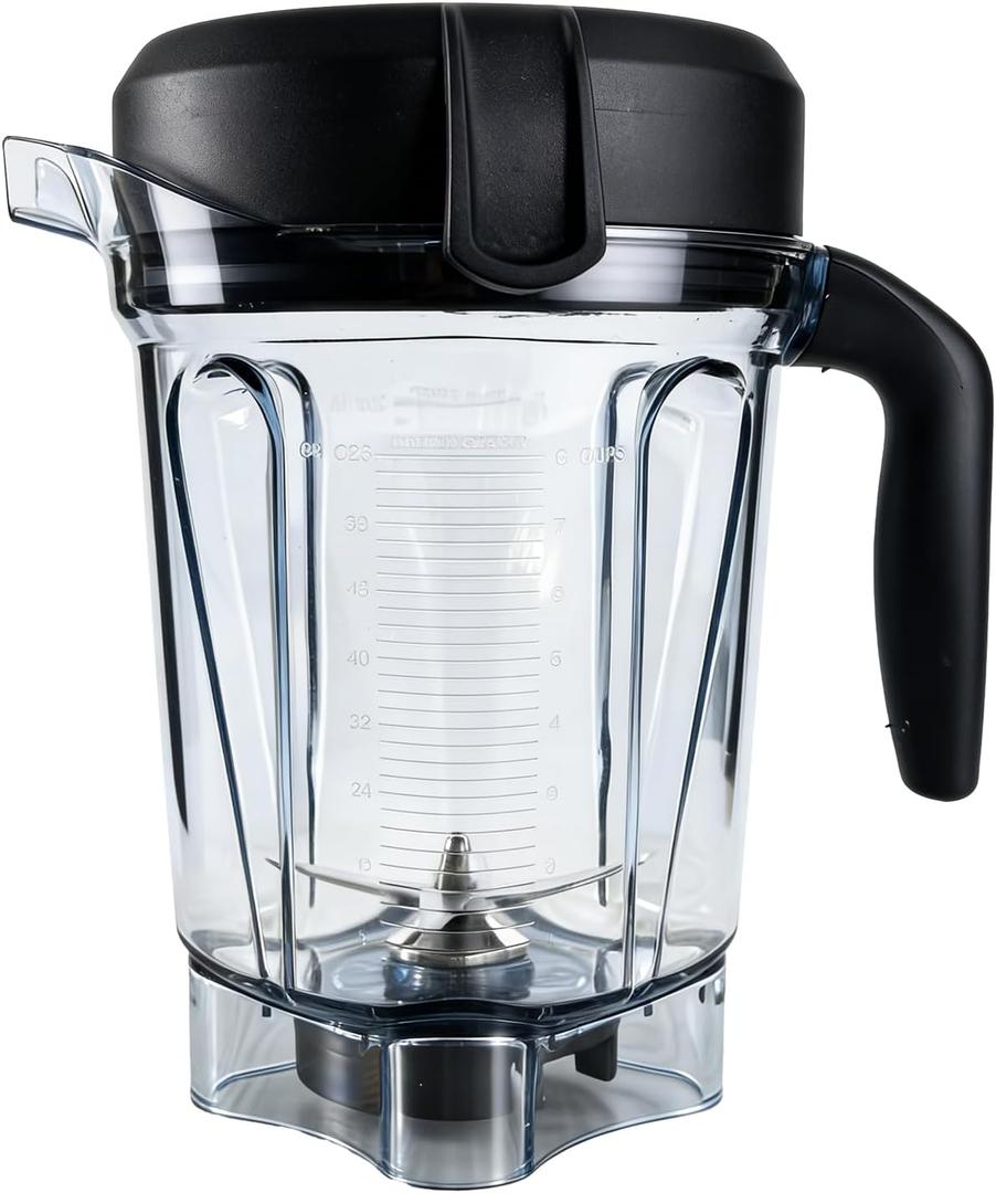 Blender Pitcher 64oz Low-Profile, Replacement Pitcher for 750 5200 7500 6300 Vm0103 Vm0197 E310 G/Classic C/Explorian/Commercial series etc