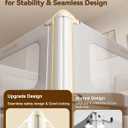 Bed Rail for Toddlers, Thickened & Reinforced Baby Bed Rail Guard forTwin Bed with Double Child Lock, Upgraded Toddler Bedrails with Height Adjustable, Grey, 1Side 39" Lx28 H