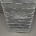 16 Tier Wall Mounted Magazine Rack with Tray Mesh A4 Paper File Organiser Mail Holder Storage, White
