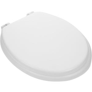 ORFOFE Soft Foam Toilet Seat Cushion Elongated Replacement Seat Cover with Thickened Comfort Padding Slow Closing Easy to Clean Detachable Bathroom Accessory 16.92X13.58X1.57In