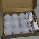 Hollywood Style Led Vanity Mirror Lights Kit - Vanity Lights Have 10 Dimmable Light Bulbs for Makeup Dressing Table and Power Supply Plug in Lighting Fixture Strip, White (No Mirror Included)