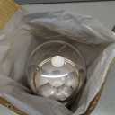 Upgrade Makeup Brush Holder Organizer with Lid, Automatic Lifting Dustproof Makeup Brushes Organizer with 4 Compartments for VanityCosmetic Storage for Dresser Countertop (White transparent)