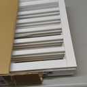 Wooden Dog Gate Freestanding Foldable Pet Gate 4 Panel Fully Assembled Dog Gates for Doorways House Stairs (White)