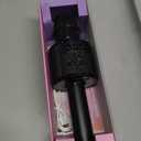 BONAOK Karaoke Microphone for Kids & Adults - Bluetooth Microphones Singing Mic with Disco Lights, Echo Effect, Built-in Speaker Portable Karaoke Player for Party Travel Gifts Q78(Black)