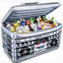ArtCreativity Inflatable Boom Box Cooler Decoration, 80s Party Decorations, Large Inflatable Drinking Cooler for Hip Hop Party Decor, 80's & 90's Theme Party Decorations, Disco Party Supplies
