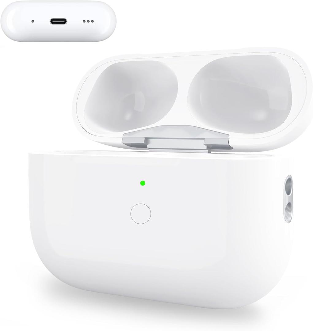 Wireless Charging Case Only for AirPods Pro 1/2 USB C Prot, Replacement Cases Compatible with AirPod Pro 1st / 2nd Gen Charger Case Type-c, (No Earbuds)