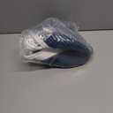 OIAHOMY Gift Basket Empty with Handle, 12"x 8"x 5" Small Woven Basket with Gift Bag, Ribbon and Wrap Tissue Paper, Dog Toy Storage for Organizing - Blue & White