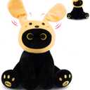 Black Cat Plush Toy - Musical Stuffed Animals for Babies Kids | Fun Interactive Singing Cat Plush Toy Moving Ears,Musical Interactive Toy Gifts for Kids,Boys,Girls,Toddlers