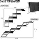 DGSL Extra Wide 4-Step Dog Ramp for Truck, SUV & Bed - Folding Steps with Non-Slip Surface, Supports Up to 250 Lbs