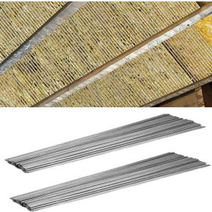 200 Pcs Insulated Support Rods - 24 Inch Steel Insulation Holders for Ceiling & Attic