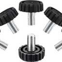 2 x caution 16Pcs M8 Screw in Furniture Glide Leveling Foot Adjustable Feet Glide Leveler Furniture Legs
