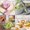 WDF Disposable Plastic Mini Forks 300 Pieces 4 Inches | Mini Gold Forks | Plastic Dessert Forks | Perfect for Small Appetizers and Desserts for Wedding/Party/Birthday