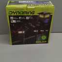 Dynaming 6 Pack Solar Post Cap Lights Outdoor, Fence Post Solar Lights Fit for 4x4 5x5 6x6 Vinyl/Wooden Posts, High Brightness Warm White SMD LED Lighting Decor for Garden Deck Patio (Black)