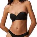 Calvin Klein Women's Perfectly Fit Strapless Convertible Push-Up Bra (30C, Black001)