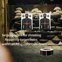 Target Pasters 1 inch 2 Rolls 2000 Pieces-Target Stickers and Pasters for Shooting Practice| Adhesive Markers for Shooting Range Targets, 1 inch 4 Rolls 4000 Pieces