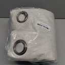  Light Grey Linen Semi Sheer Curtains 63 Inches Long for Bedroom 2 Panels - Textured Light Filtering Window Drapes with Bronze Grommet Privacy for Living Room, 2 Panels, 52 X 63 Inch