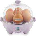 Dash Rapid Egg Cooker - Boiler, Poacher & Steamer - Includes Measuring & Recipe Guide - Dishwasher Safe - Holds 7 Eggs, Lavender