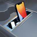 Center Console Organizer Slot, Phone Storage Cubby Compatible with 2021-2023 Tesla Model 3/Y, Center Console Drawer Cubicle, with Silent Pad