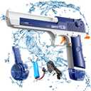 Electric Water Gun with Long Range,Automatic Squirt Gun for Kids and Adults, Long Distance Water Pistol for Pool Beach Outdoor Play (Blue2)