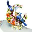 CUTE POPUP Funny Romantic Penguin 3D Pop Up Anniversary & Birthday Card for Couples, Wife, Husband, Boyfriend or Girlfriend  Heartfelt Valentine Card on Italian Paper with Envelope (Green)