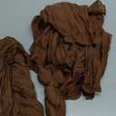 12 Pack Brown Cheesecloth Napkins Tan Christmas Cloth Napkins Set of 12 Marron Holiday Dinner Napkins Bulk 21x21 Inches for Wedding Bridal Shower Baby Shower Xmas Parties