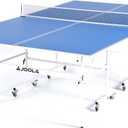 JOOLA Indoor 15mm Ping Pong Table with Quick Clamp Ping Pong Net Set - Single Player Playback Mode - Regulation Size Table Tennis Table - Compact Storage Ping Pong Table