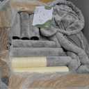 Globlazer Large Cat Tree, 72 inch Tall Cat Climbing Tower for Indoor Large Adult Cats Multi-Level Furniture Tree House with 2 Cozy Perches, 2 Padded Condos, 5 Sisal Scratching Posts, F72G, Light Grey