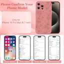 ZIYE for iPhone 15 Pro Max Case Flower Floral Pattern for Women Girls Slim Soft TPU Camera Protection Cute Cover Designed for iPhone 15 Pro Max 6.7 Inch Pink