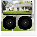 2K No Drill Window Camera-2 Pack 2.4Ghz & 5Ghz WiFi Dome Cameras for Home Security for Indoor & Outdoor Monitoring, Color Night Vision, Human Detection, 24/7 Recording, Ideal for Apartment, K1