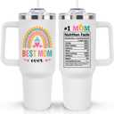 LHSCVUFASC Mothers Day Gifts for Mom from Daughter Son, Best Mom Ever Tumbler for Mother Wife, Christmas Birthday Gifts Ideas for Moms, Mama 40Oz Insulated Tumbler Cup