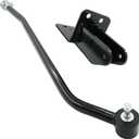 Front Adjustable Track Bar Compatible with Jeep Cherokee XJ 1984-2001 with 4-6.5" Lift, Panhard Bar Rod with Relocation Bracket