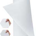 PLANTIONAL Iron-On Fusible Fleece Interfacing: 11.8 Inches x 10 Yards Medium Weight One-Sided Loft Iron On Fusible Fleece White for Quilting Tote Bags and Home Decor