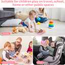 Sensory Activity Board Sensory Toys for Kids Calming Fidget Toy for Stress Relief,Anxiety,ADHD,Silent & Mess-Free,Autism Sensorys Products for Kids 3+ & Adults,Travel Activity Toys (Pink Heart Shape)