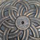 BACKYARD EXPRESSIONS PATIO HOME GARDEN 911554 21 Pound Umbrella Base, Bronze, 17.5 Inches X 2.3 Inches