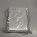 TICONN Outdoor Electrical Box Waterproof, Junction Box IP67 ABS Plastic Enclosure with Hinged Cover with Mounting Plate, Wall Brackets, Cable Glands (Off-White, 8.7"x6.7"x4.3")