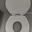 Mayfair NextStep2 Toilet Seat with Built-In Potty Training Seat, Slow-Close, Removable that will Never Loosen, Elongated, White (Elongated (1-Pack)