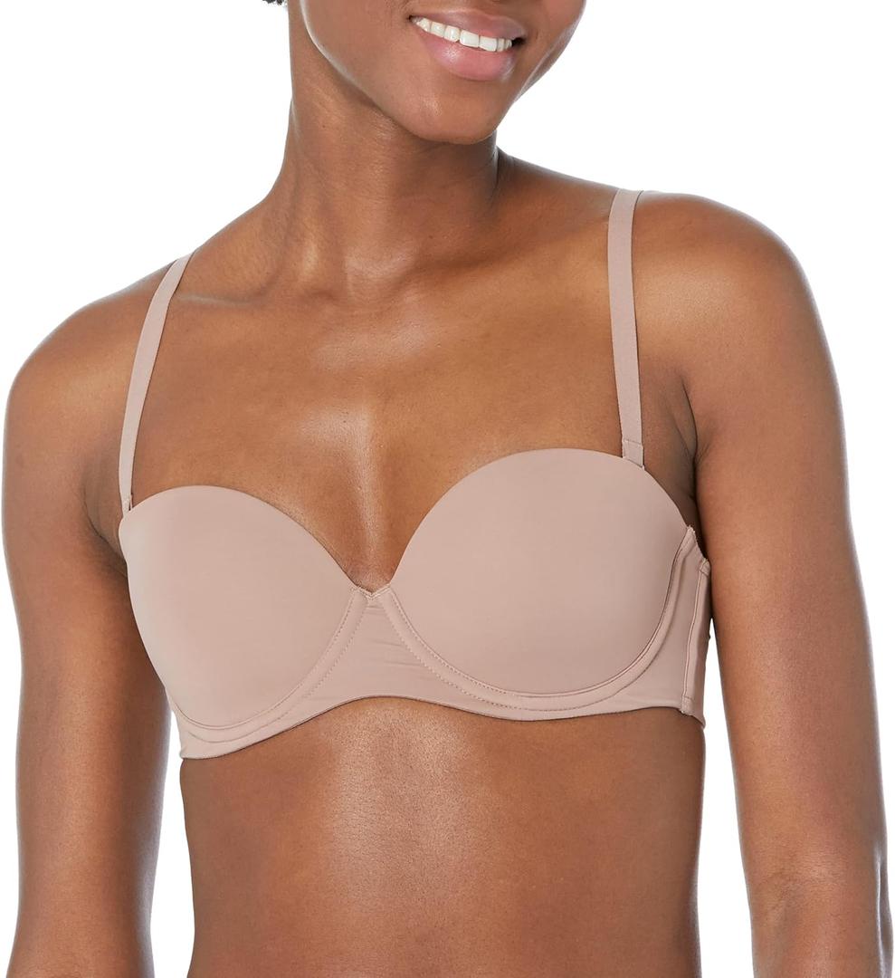 Amazon Essentials Women's Strapless Microfibre Bra