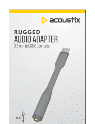 ACOUSTIX RUGGED AUDIO ADAPTER 3.5mm