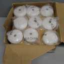 Tuyai (Set of 36) Floating Candles, 3 inch White Dripless Wax Burning Candles, for Weddings, Party, Special Occasions and Home Decorations