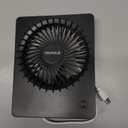 TriPole Mini Portable Desk Fan Rechargeable Ultra Quiet Small Fan 4.5 Inch Personal Travel Fan with 180 Tilt Folding and 3 Speeds Adjustable for Office Desktop Bedroom Black