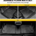 Floor Mats & Cargo Liner Fit for Honda CRV CR-V 2012-2016 LX, SE & EX (Not Fit EX-L & Touring Models) - All Weather Protection Car Floor Liners with Trunk Mat - 1st and 2nd Row Full Set Car Mats Black
